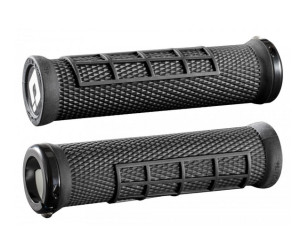 Гріпси ODI Elite Flow, V2.1 Lock On, Black/Black w/Black Clamp (чорні з чорними замками)